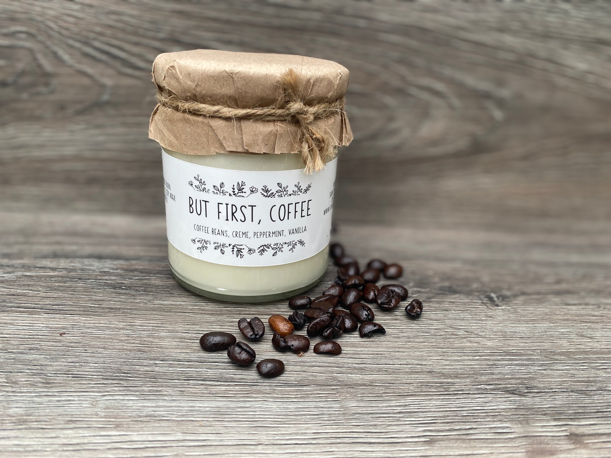 Sanctuary Soy Candle But First, Coffee