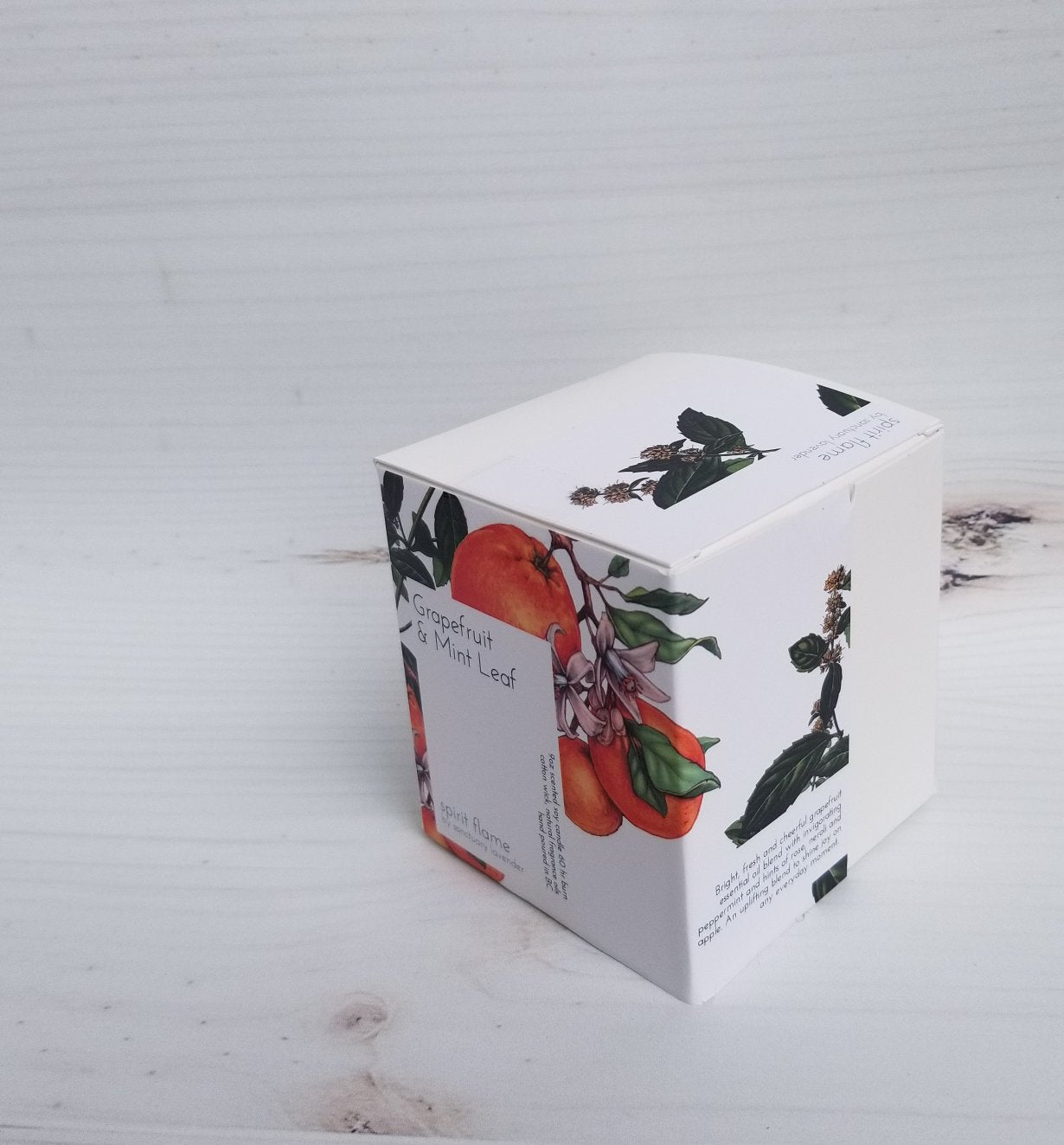 Spirit Flame Soy Candle Grapefruit and Mint Leaf